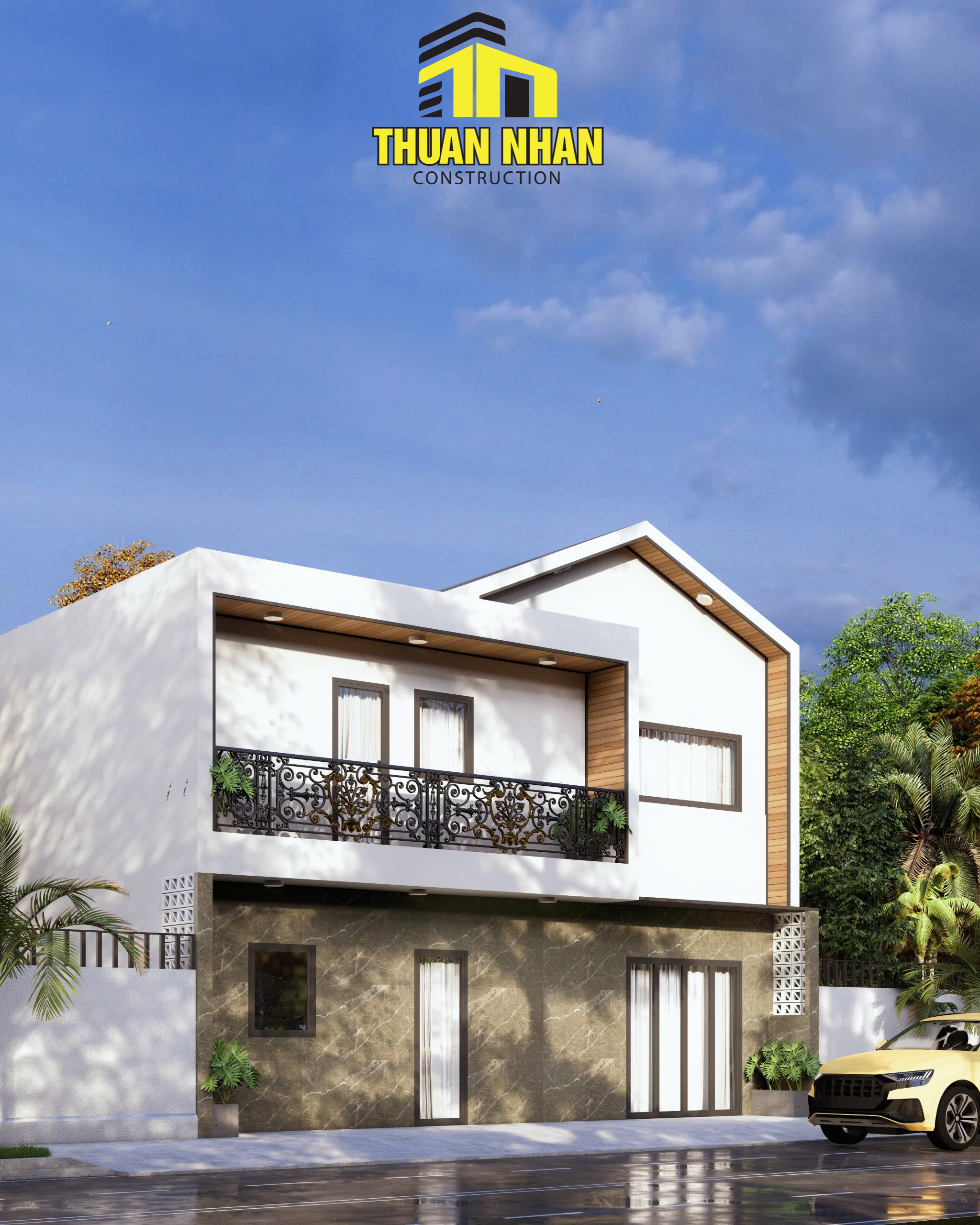 Thi Công Nhà Phố Chuyên Nghiệp tại Đức Hòa – Long An & Tây Ninh | Công Ty Xây Dựng Thuận Nhân